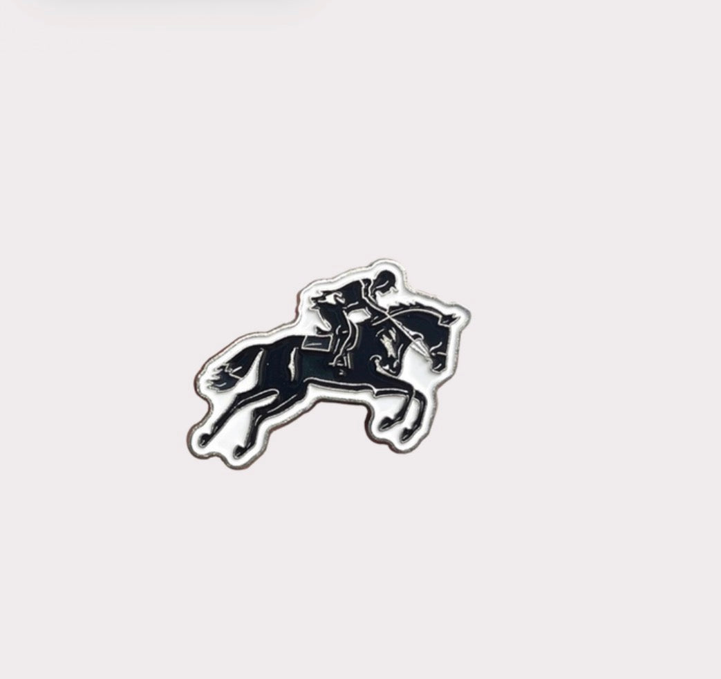 Horse Rider Metal Sticker