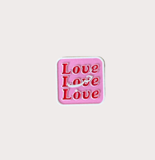 Love Love Love Metal Sticker