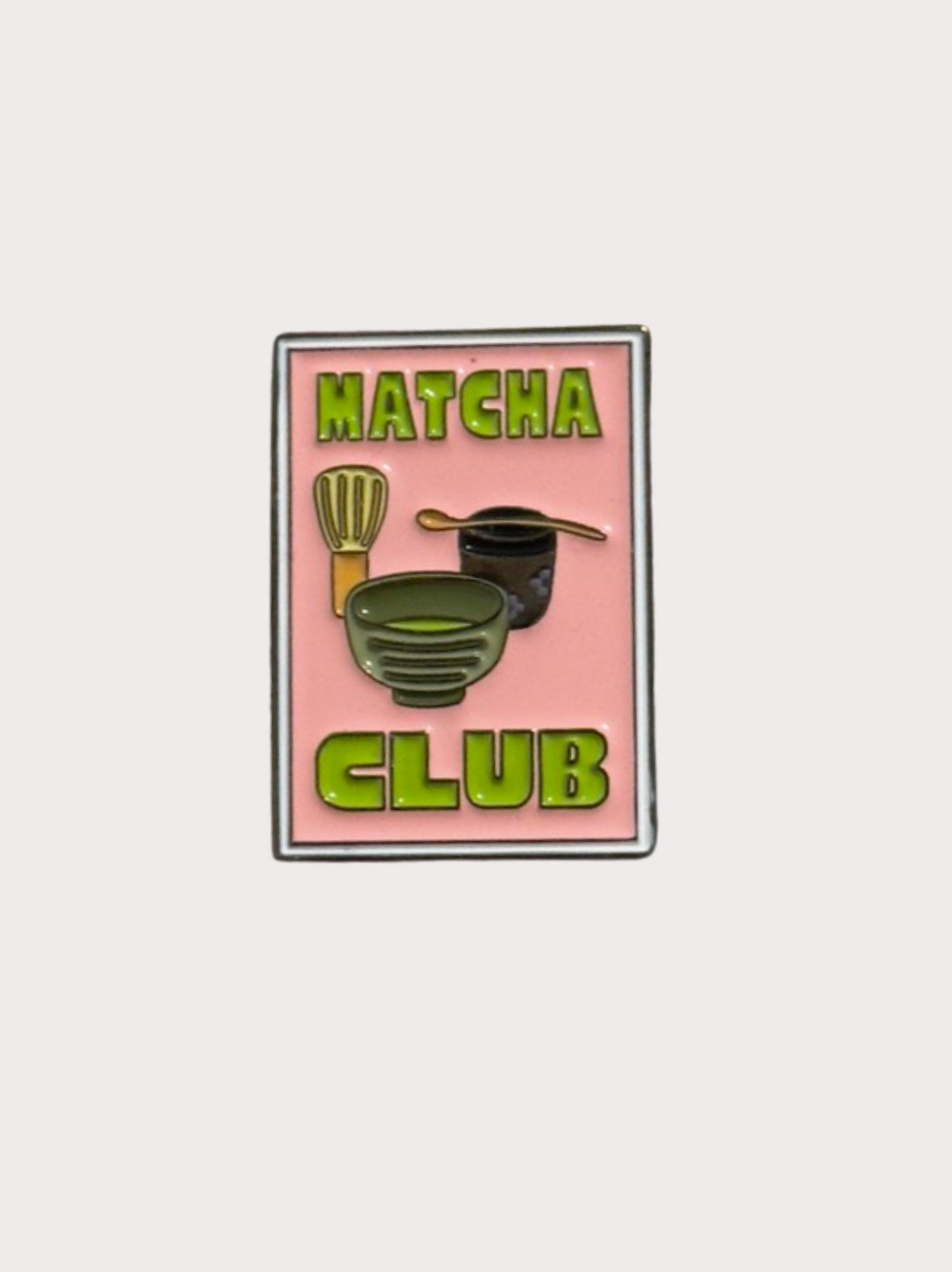 Matcha Club Metal Stickee