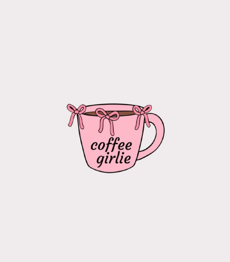 Coffee Girlie Metal Sticker