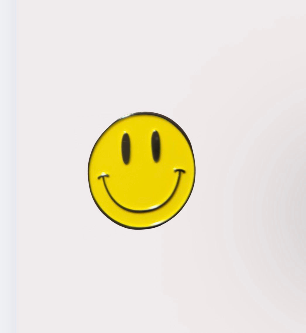 Smiley Face Metal Sticker