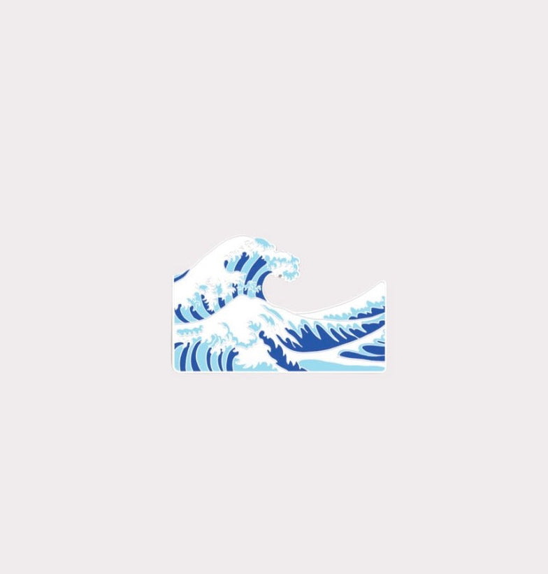 Wave Metal Sticker