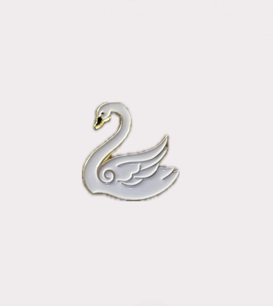 Swan Metal Sticker