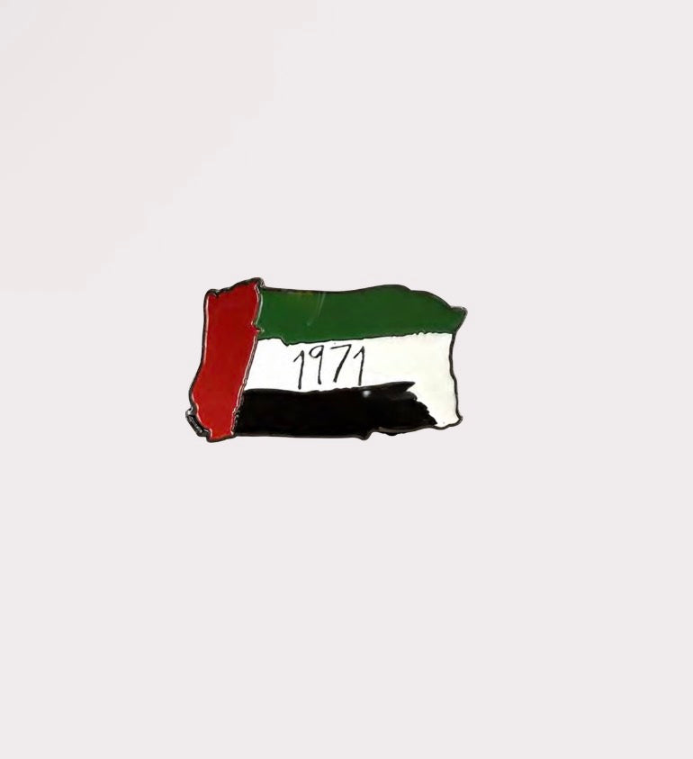 UAE Flag Metal Sticker