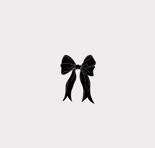 Black Bow Metal Sticker
