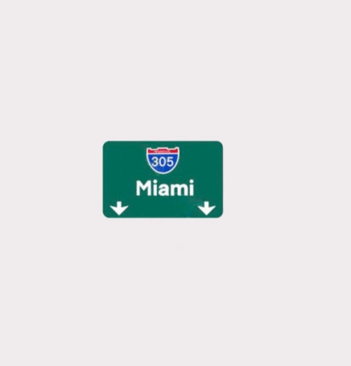 Miami Metal Sticker