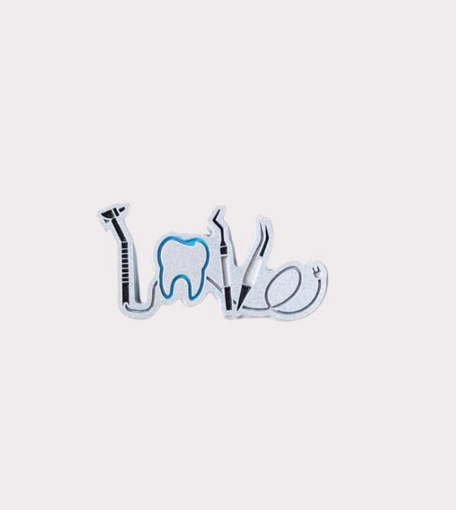 Dentist Metal Sticker
