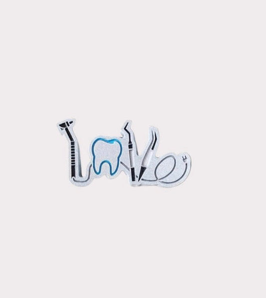 Dentist Metal Sticker
