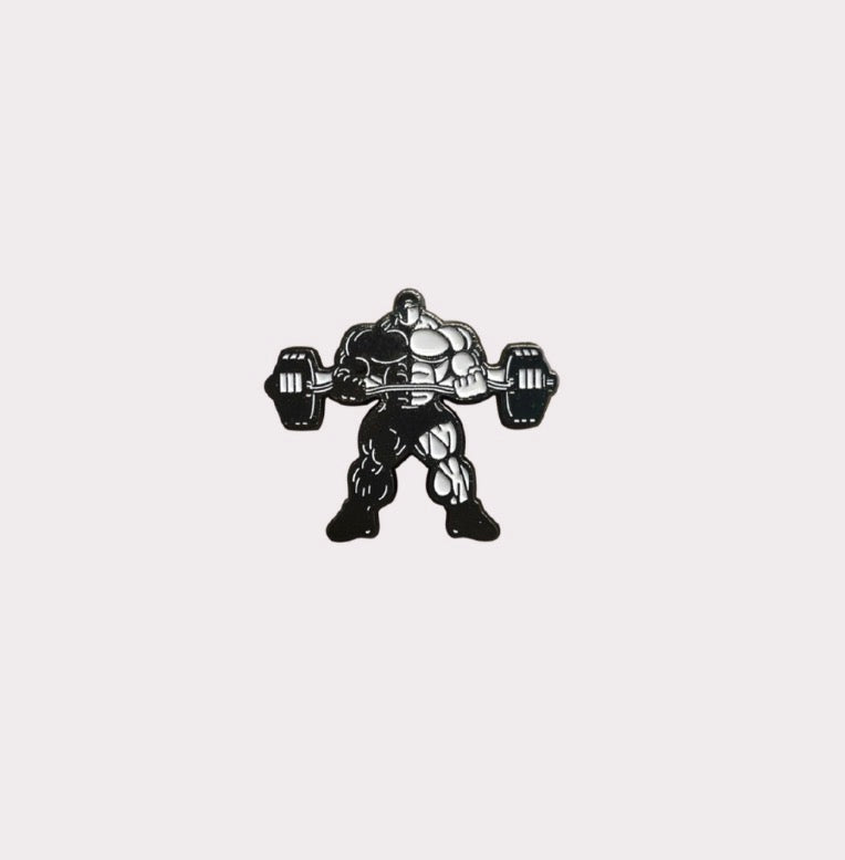 Body Builder Metal Sticker