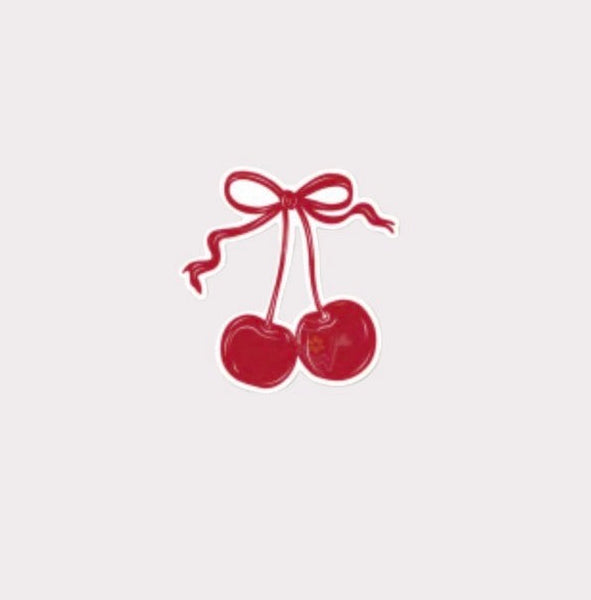 Cherry Metal Sticker