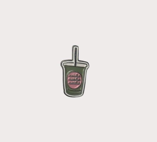 Matcha Cup Metal Sticker