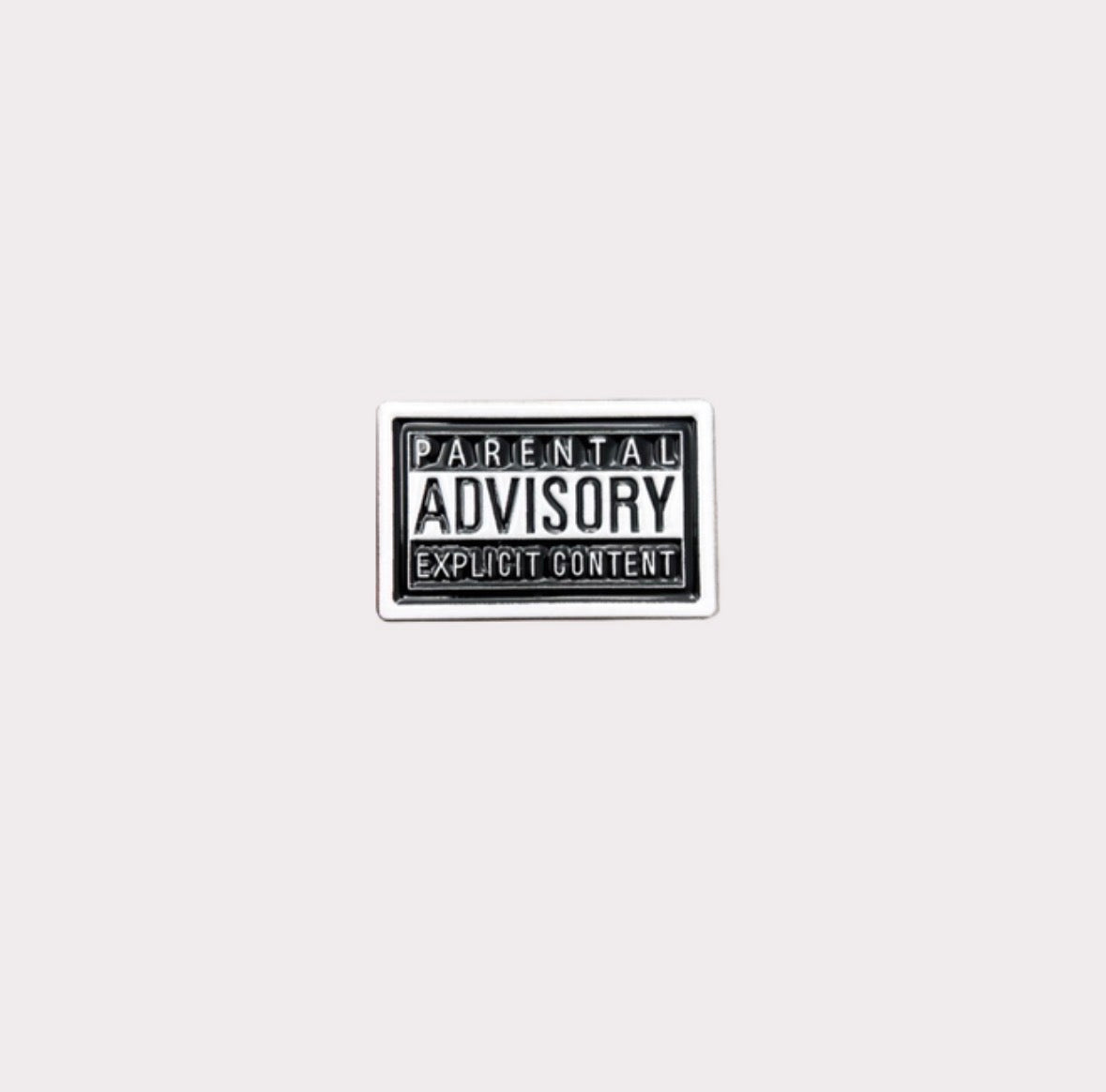 Parental Advisory Metal Sticker