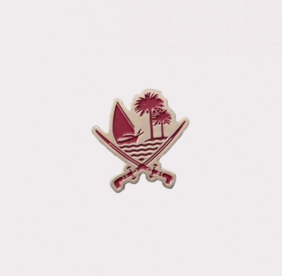 Qatar Metal Sticker
