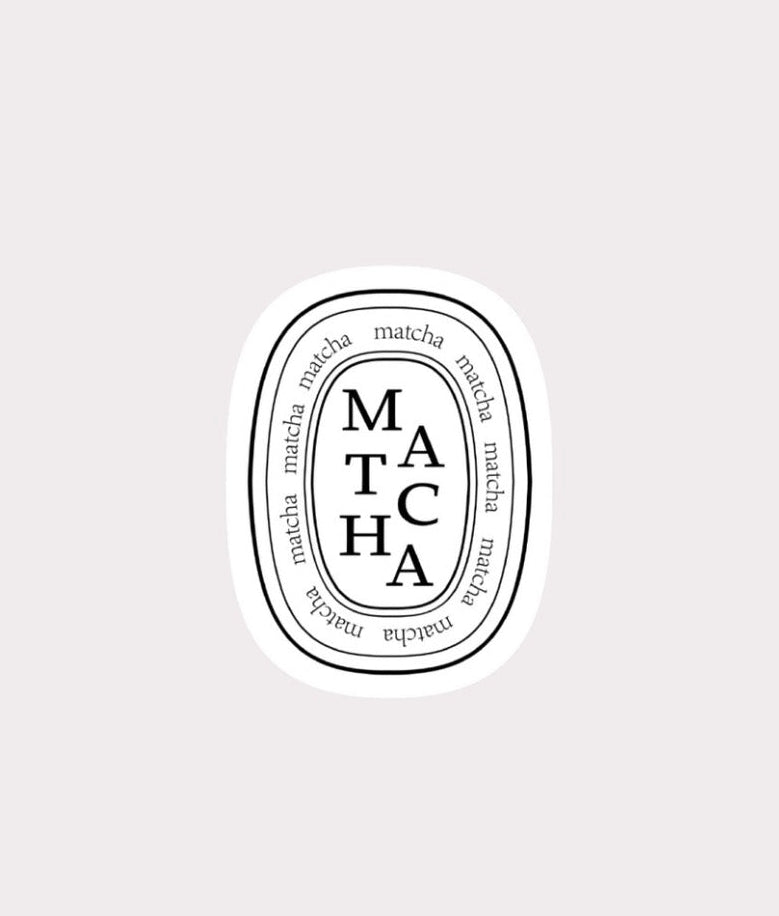 Matcha Metal Sticker