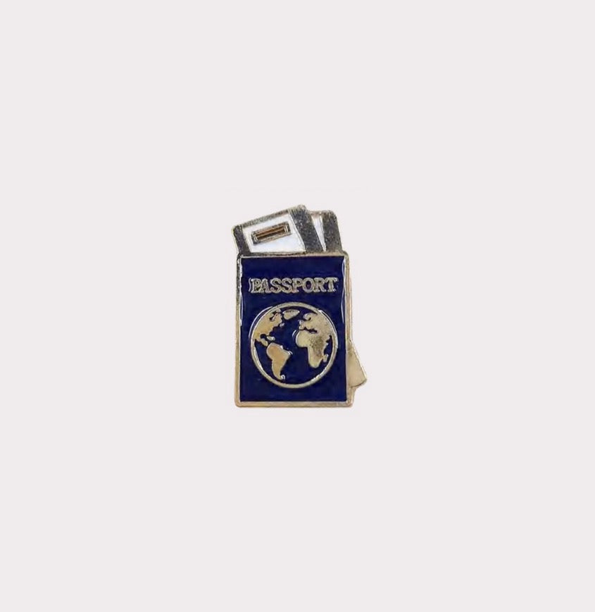 Passport Metal Sticker