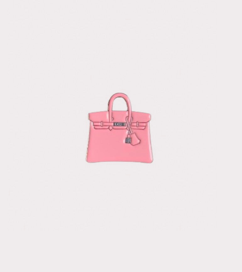 Pink Birkin Metal Sticker