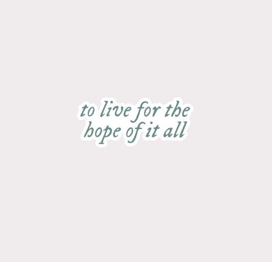 Green Quote Metal Sticker