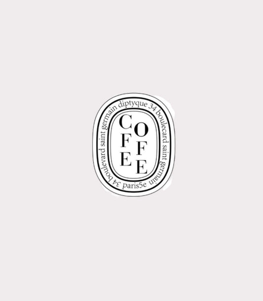 Coffee Metal Sticker