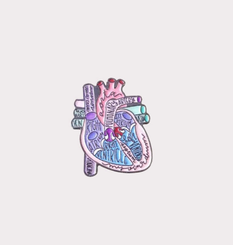 Labelled Heart Metal Sticker