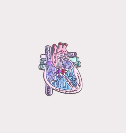 Labelled Heart Metal Sticker