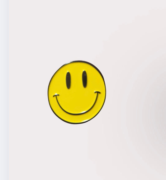 Smiley Face Metal Sticker