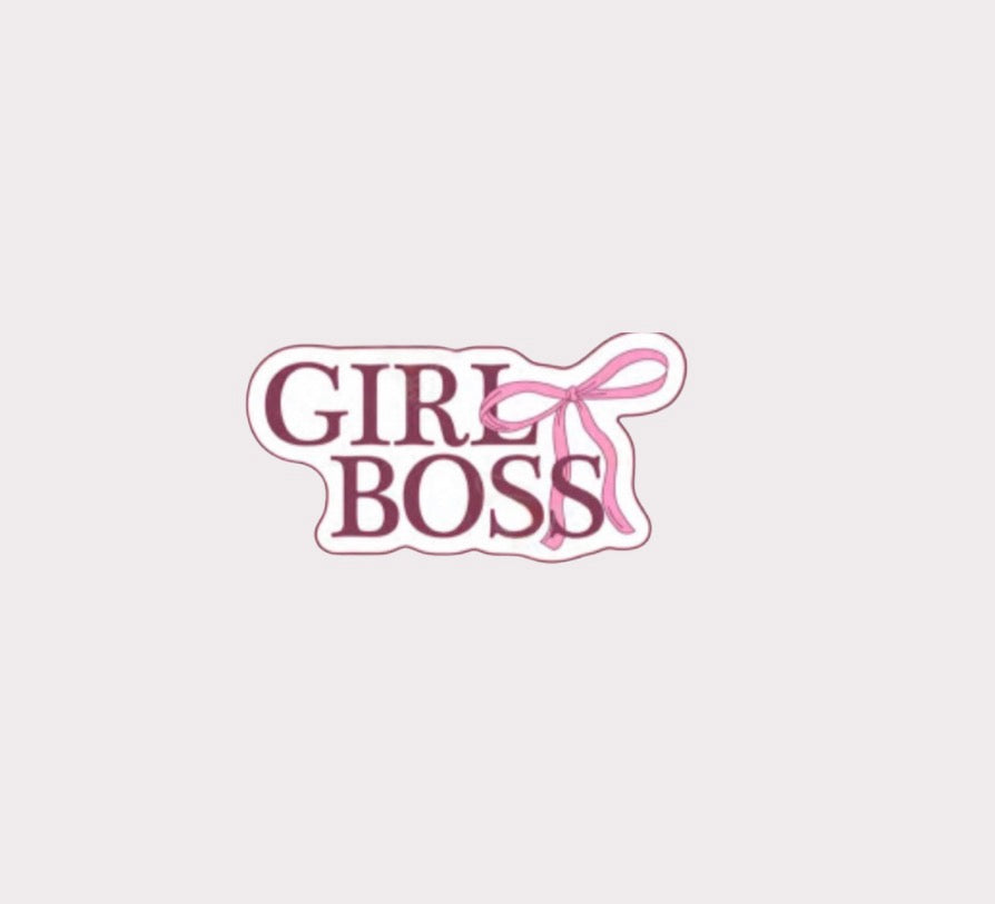 Girl Boss Metal Sticker