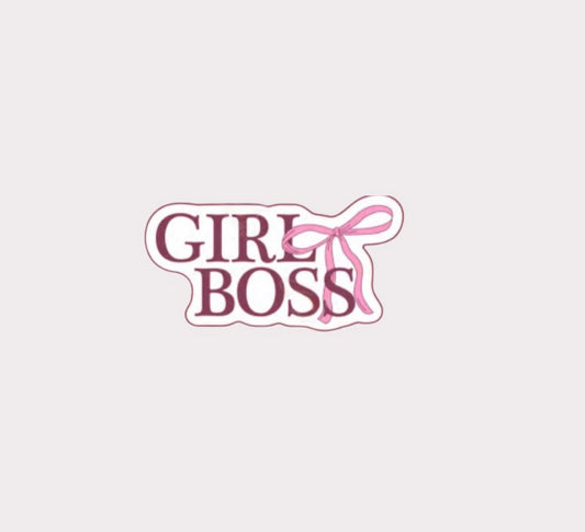 Girl Boss Metal Sticker