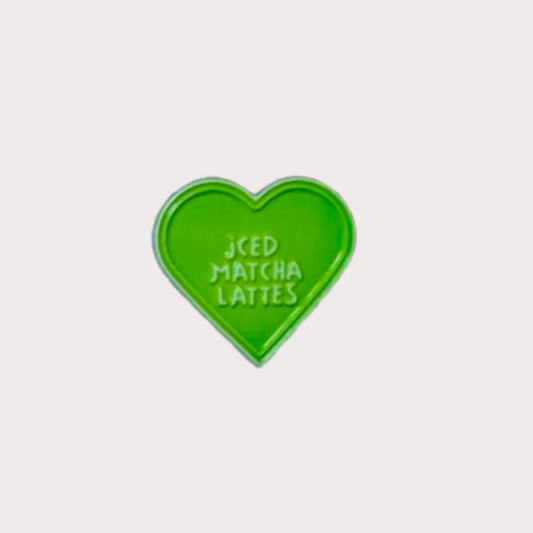 Iced Matcha Latte Metal Sticker